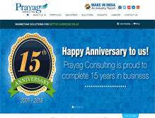 Tablet Screenshot of prayag.com